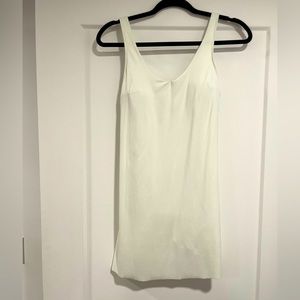 White dress with shorts attached